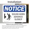 Signmission Sound Horn Advance Slowly Sign With Symbol, 5 in W x Rectangle, Vinyl Decal OS-2PACK-NS-D-35-L-18370 - alternate 4